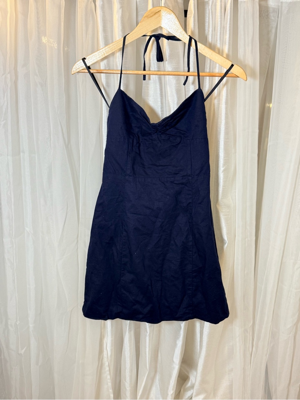 Sunday Best Black Halter Cami Mini Dress